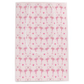 ピンクフラミンゴ抱き枕 ミディアムペーパーバッグ (正面)