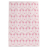 ピンクフラミンゴ抱き枕 ミディアムペーパーバッグ (裏面)