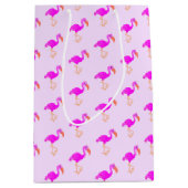 ピンクフラミンゴ抱き枕 ミディアムペーパーバッグ (正面)