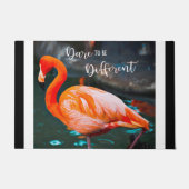 ピンクフラミンゴ敢えて引用文ス違うクリプト ドアマット (正面)