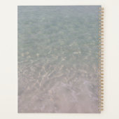 ピンクフラミンゴ海パーソナライズされた水 プランナー手帳 (裏面)