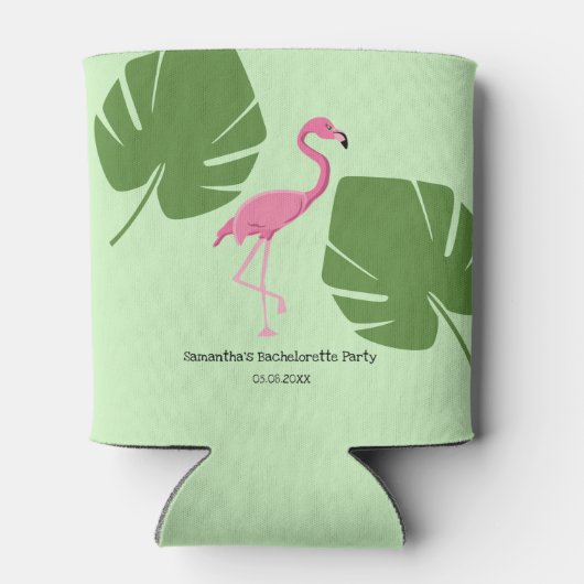 ピンクフラミンゴ熱帯バチェロレッテカスタム 缶クーラー (裏面)