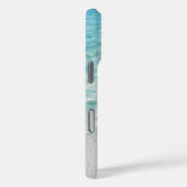 ピンクフラミンゴ熱帯ビーチモダンお名前を追加 Case-Mate iPhoneケース (裏面 / 右)