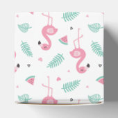 ピンクフラミンゴ熱帯夏のバイブパーティーの好意 フェイバーボックス (上部)