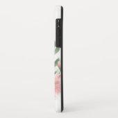 ピンクフラミンゴ熱帯水色フローラ(名前) Case-Mate iPhoneケース (裏面/左)