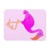 ピンクフラミンゴ磁石 マグネット (横)