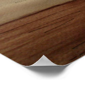 ピンクフラミンゴ祝パーティーお洒落バード ポスター (角)