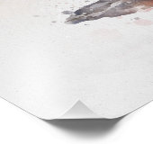 ピンクフラミンゴ立ち – 水彩 – 01 フォトプリント            (角)