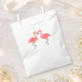 ピンクフラミンゴ結婚スパーティーブライダルシャワー フェイバーバッグ (クリップ留めされた状態)