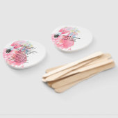 ピンクフラミンゴ結婚式 プログラムファン ハンドファン (組立なし)