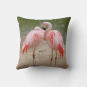 ピンクフラミンゴ装飾用クッション クッション (裏面)