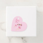 ピンクフラミンゴ赤ちゃんシャワー フェイバータグ (インサイチュ)