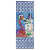 ピンクフラミンゴ雪だるまクリスマス抱き枕 – ワイン ワインギフトバッグ (正面)