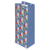 ピンクフラミンゴ雪だるまクリスマス抱き枕 – ワイン ワインギフトバッグ (裏面アングル)