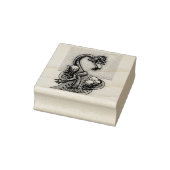 ピンクフラミンゴ雪玉,バードラバースタンプ*カスタム ラバースタンプ (スタンプ)