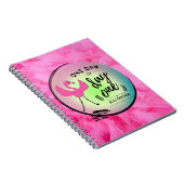 ピンクフラミンゴ1日または1日あなたが決定引用文 ノートブック (右側)