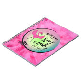 ピンクフラミンゴ1日または1日あなたが決定引用文 ノートブック (左側)