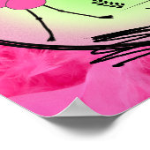 ピンクフラミンゴ1日または1日あなたが決定引用文 ポスター (角)