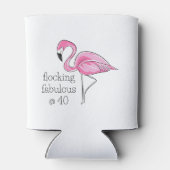 ピンクフラミンゴ40歳で最高 缶クーラー (裏面)