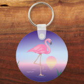 ピンクフラミンゴ キーホルダー (正面)