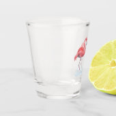 ピンクフラミンゴ。 ショットグラス (左)