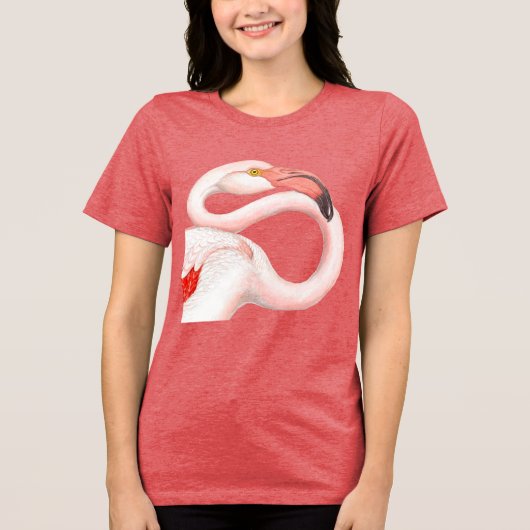 ピンクフラミンゴ トライブレンドTシャツ (正面)