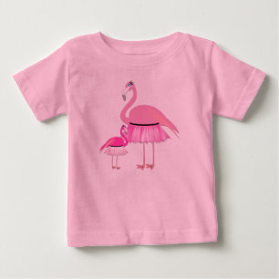 ピンクフラミンゴ – ベビー素晴らしジャージーTシャツ ベビーTシャツ