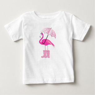 ピンクフラミンゴ – ベビー素晴らしジャージーTシャツ ベビーTシャツ