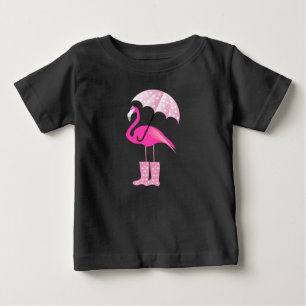 ピンクフラミンゴ – ベビー素晴らしジャージーTシャツ ベビーTシャツ
