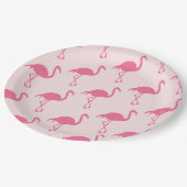 ピンクフラミンゴ ペーパープレート (アングル)