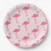 ピンクフラミンゴ ペーパープレート (正面)