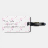 ピンクフラミンゴ |モノグラム ラゲッジタグ (裏面横)