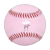 ピンクフラミンゴ 野球ボール (正面)