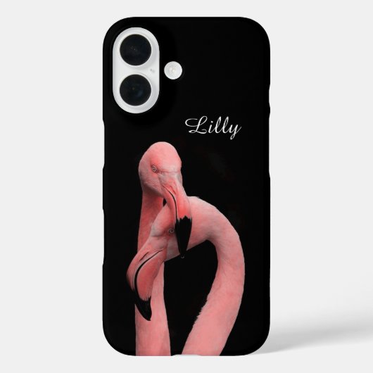 ピンクフラミンゴiPhoneケース Case-Mate iPhoneケース (裏面)