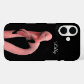 ピンクフラミンゴiPhoneケース Case-Mate iPhoneケース (裏面 (横))