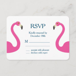 ピンクフラミンゴRSVP 出欠カード