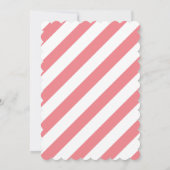 ピンクフラミンズガール1stバースデーカード 招待状 (裏面)