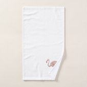 ピンクフラミ絵を描ンゴのバスタオルセット バスタオルセット (ハンドタオル)