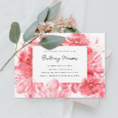 ピンクフラムスブライダルシャワー 招待状