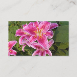 ピンクフラワーの名刺 名刺