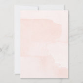 ピンクフラワーの誕生日の招待 招待状 (裏面)