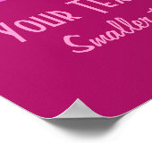 ピンクフラワーカスタムポスター ポスター (角)