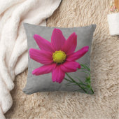 ピンクフラワーカスタム装飾用クッション クッション (ブランケット)