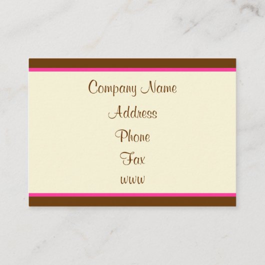 ピンクフラワーカップケーキベーカリー名刺 名刺 (裏面)