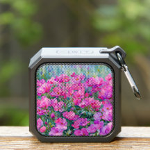 ピンクフラワーガーデンアートスピーカー