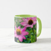 ピンクフラワーガーデンアートマグカップ マグカップ (正面右)