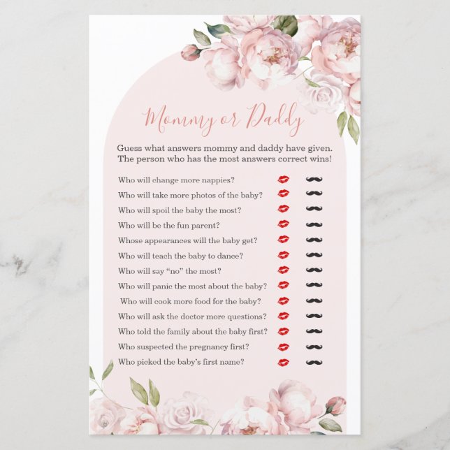 ピンクフラワーガールベビーイン開花ママまたはパパ (正面)