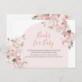 ピンクフラワーガールベビーシャワーベビーイン開花 ポストカード (正面/裏面)