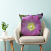 ピンクフラワークローズアップフォト装飾用クッション クッション (椅子)