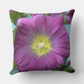 ピンクフラワークローズアップフォト装飾用クッション クッション (裏面)